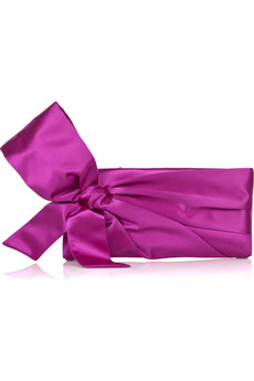 Valentino Satin Bow Clutch